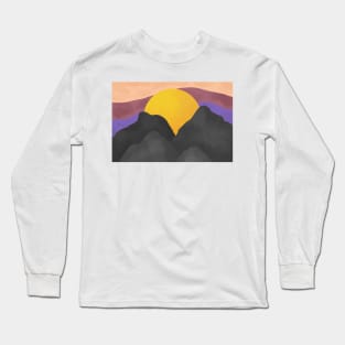 Mountain Sunset Long Sleeve T-Shirt